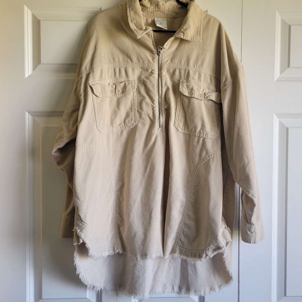 Aerie Offline 100% Cotton Womens Large Corduroy Pullover Shirt/Jacket